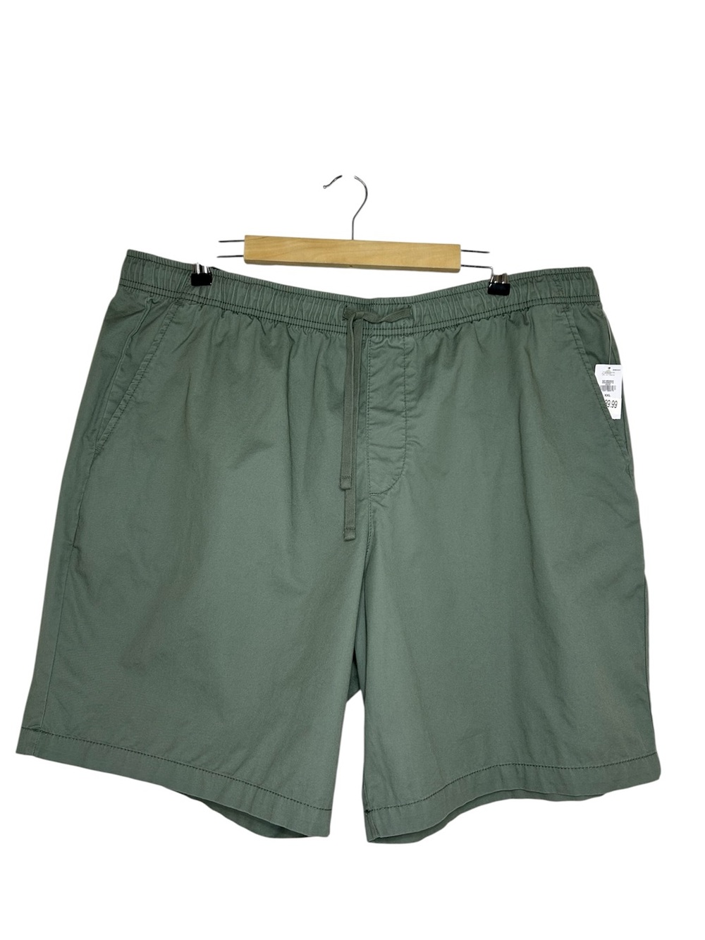GAP Cotton Olive Green Drawstring Casual Summer Beach Men's Easy Shorts XXL